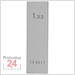 STEINLE 4201 Einzel Parallel Endmaß Stahl 1,33 mm
DIN EN ISO 3650 mit Toleranzklasse: 0