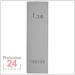 STEINLE 4201 Einzel Parallel Endmaß Stahl 1,36 mm
DIN EN ISO 3650 mit Toleranzklasse: 0