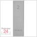 STEINLE 4201 Einzel Parallel Endmaß Stahl 2 mm
DIN EN ISO 3650 mit Toleranzklasse: 0