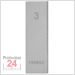 STEINLE 4201 Einzel Parallel Endmaß Stahl 3 mm
DIN EN ISO 3650 mit Toleranzklasse: 0