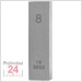 Einzel Endmaß Stahl 8 mm
DIN EN ISO 3650 mit Toleranzklasse: 0