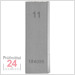 Einzel Endmaß Stahl 11 mm
DIN EN ISO 3650 mit Toleranzklasse: 0