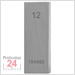 Einzel Endmaß Stahl 12 mm
DIN EN ISO 3650 mit Toleranzklasse: 0