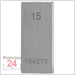 Einzel Endmaß Stahl 15 mm
DIN EN ISO 3650 mit Toleranzklasse: 0