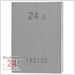 Einzel Endmaß Stahl 24,5 mm
DIN EN ISO 3650 mit Toleranzklasse: 0