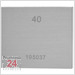 Einzel Endmaß Stahl 40 mm
DIN EN ISO 3650 mit Toleranzklasse: 0
