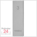 STEINLE 4202 Einzel Parallel Endmaß Stahl 3 mm
DIN EN ISO 3650 mit Toleranzklasse: 1