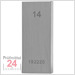 STEINLE 4202 Einzel Parallel Endmaß Stahl 14 mm
DIN EN ISO 3650 mit Toleranzklasse: 1