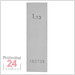 STEINLE 4213 Einzel Parallel Endmaß Stahl 1,13 mm
DIN EN ISO 3650 mit Toleranzklasse: 2