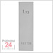 STEINLE 4213 Einzel Parallel Endmaß Stahl 1,13 mm
DIN EN ISO 3650 mit Toleranzklasse: 2