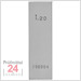 STEINLE 4213 Einzel Parallel Endmaß Stahl 1,2 mm
DIN EN ISO 3650 mit Toleranzklasse: 2