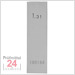 STEINLE 4213 Einzel Parallel Endmaß Stahl 1,31 mm
DIN EN ISO 3650 mit Toleranzklasse: 2
