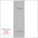 STEINLE 4213 Einzel Parallel Endmaß Stahl 1,39 mm
DIN EN ISO 3650 mit Toleranzklasse: 2