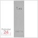 STEINLE 4213 Einzel Parallel Endmaß Stahl 1,45 mm
DIN EN ISO 3650 mit Toleranzklasse: 2