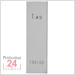 STEINLE 4213 Einzel Parallel Endmaß Stahl 1,49 mm
DIN EN ISO 3650 mit Toleranzklasse: 2