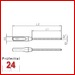 STEINLE Prüfstift Messstift  mit Griff Gruppe: D1 / 0,10 - 0,19 mm
Genauigkeitsgrad: 0, DIN 2269, Länge: 28 mm
Toleranz: ± 0,5 µm