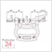 Mitutoyo Serie 201 verstellbare Rachenlehre 0 - 25 mm
201-101 ohne Messuhr
