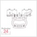 Mitutoyo Serie 201 verstellbare Rachenlehre 50 - 75 mm
201-103 ohne Messuhr