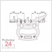 Mitutoyo Serie 201 verstellbare Rachenlehre 75 - 100 mm
201-104 ohne Messuhr