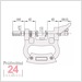 Mitutoyo Serie 201 verstellbare Rachenlehre 100-125 mm
201-105 ohne Messuhr