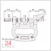 Mitutoyo Serie 201 verstellbare Rachenlehre 125 - 150 mm
201-106 ohne Messuhr
