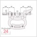 Mitutoyo Serie 201 verstellbare Rachenlehre 225-250 mm
201-110 ohne Messuhr