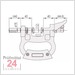Mitutoyo Serie 201 verstellbare Rachenlehre 275-300 mm
201-112 ohne Messuhr
