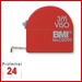 BMI Taschenbandmaß 405 VISO, Länge 3 m, mm/inch-Teilung 
Bandbreite: 16 mm, weiß lackiertes Band , Gehäuse rot
Massband 405351