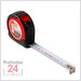 BMI Taschenbandmaß 472 twoComp, Länge 8 m, mm-Teilung 
Bandbreite: 25 mm, weiß lackiertes Band , Gehäuse rot
Massband 472841