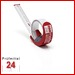 BMI Taschenbandmaß BMImeter, Länge 2 m, mm/inch-Teilung 
Bandbreite: 16 mm, weiß lackiertes Band , Gehäuse rot
Massband 429251