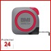 BMI Taschenbandmaß 411 VARIO EG I, Länge 5 m
Bandbreite: 16 mm, weiß lackiertes Band, 
Gehäuse schwarz/rot, Massband 4115418
