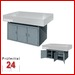 PLANOLITH Schrankunterbau für Granitmessplatte
Für Plattengröße: 2000 x 1000 x 220 mm
(3 Türen, 2 Schubladen, 1 Zwischenfach) mit 3-Punkt-Auflage
