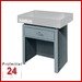 PLANOLITH Untergestell in Schreibtischform für Granitmessplatte
Für Plattengröße: 1000 x 630 x 140 mm
(1 Schublade mittig) mit 3-Punkt-Auflage