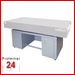 PLANOLITH Untergestell in Schreibtischform für Granitmessplatte
Für Plattengröße: 1500 x 1000 x 190 mm
(je 1 seitliche Tür und je 1 Zwischenfach) mit 3-Punkt-Auflage