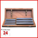 Parallelunterlagen DIN 6346 Größe: 4 - 40 mm
7 Paar im Holzkasten
Deutscher Hersteller