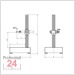 STEINLE Universal Feinmesstisch Hartgestein  HSQ3530
Messtisch: 350 x 300 x 50 mm - DIN876/00
mit Steilgewinde für Grobverstellung
und Querarm