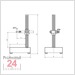 STEINLE Universal Feinmesstisch Hartgestein  HSQ3530
Messtisch: 350 x 300 x 50 mm - DIN876/00
mit Steilgewinde für Grobverstellung
und Querarm