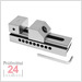 STEINLE 6517 Schleif- und Kontrollschraubstock 50 mm
mit Schnellverstellung / Niederzugbacken