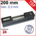 Horizontal Richtwaage DIN877 Länge: 200 mm
Genauigkeit 0.3 mm/m
(LxHxB) 200x42x42 mm
inkl. Etui
