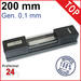 Horizontal Richtwaage DIN877 Länge: 200 mm
Genauigkeit 0.1 mm/m
(LxHxB) 200x42x42 mm
inkl. Etui