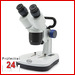 STEINLE SFX-51 Stereomikroskop 20x-40x, 
mit 3 W LED Auf- und Durchlicht Touch Bedienung
45° Schrägeinblick 360° drehbar mit Dioptrienausgleich
Wiederaufladbarer Akku