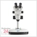 Kern OZM 544 Zoom Stereomikroskop Objektiv 0,7 x - 4,5 x mit Trinokular
Auflicht: LED / Durchlicht: LED
Ständer: Säule 