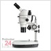 Kern OZS 574 Zoom Stereomikroskop Objektiv 0,8 x - 8 x mit Trinokular
Auflicht: LED / Durchlicht: LED
Ständer: Säule 
