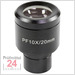 Okular (Ø 23,2 mm): WF 10 x /Ø 20 mm (mit Skala 0,1 mm) (justierbar)
Mikroskopokulare - OBB-A1352