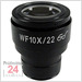 Okular (Ø 30 mm): HWF 10 x /Ø 22 mm (justierbar)
Mikroskopokulare - OBB-A1491