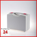 Kunststoffkoffer mit Noppenschaumeinlage
PM24 ENYPack 2009 Grau
Außenmaße L/B/H: 340 x 275 x 162 mm