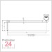  BFW A 4-90-2/90?Tastarm mit doppelter Lange Messbereich +/- 500 ?Êm2 mm abgekropft fur Bohrungen > 4,5 mm 
6852406