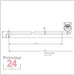  BFW A 4-135-2/90?Tastarm mit doppelter Lange Messbereich +/- 750 ?Êm2 mm abgekropft fur Bohrungen > 4,5 mm 
9055434