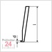 Mahr TS 0,5/78  - Tastschuh, d = 0,5 mm, l = 78 mm  
Halter Gk/8 
3015918 - ø 4 mm 