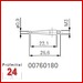 Messeinsatz mit Tastkugel Ø 0,9 mm - 00760180
Gehärtete Stahlkugel